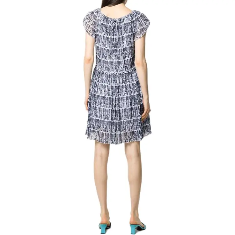 KENZO Short Sleeved Dresses Women's Blue-2