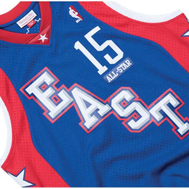 Mitchell & Ness Basketball Jerseys SW Fan Edition 2004 All Star Game East Carter Size 15 Men's Blue-2