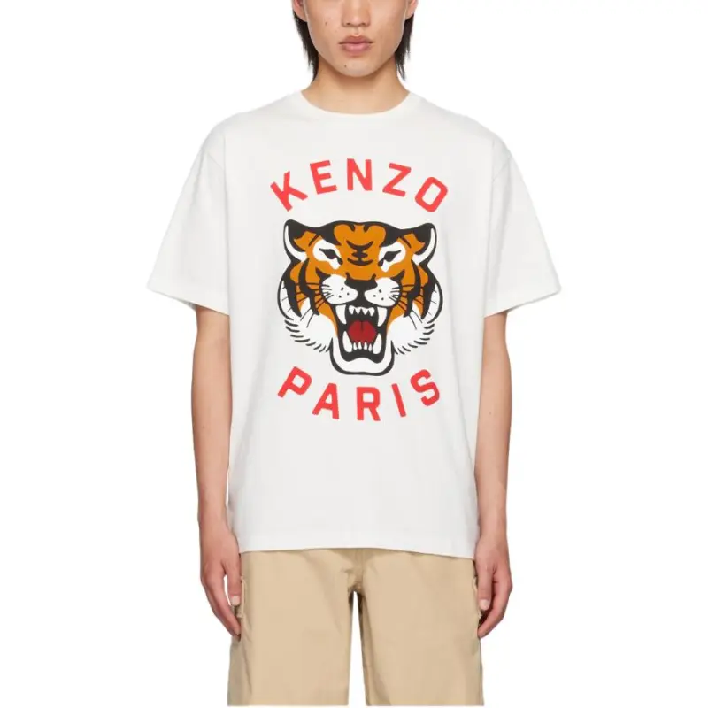 KENZO Lucky Tiger Oversize T Shirt 'Off White'-2