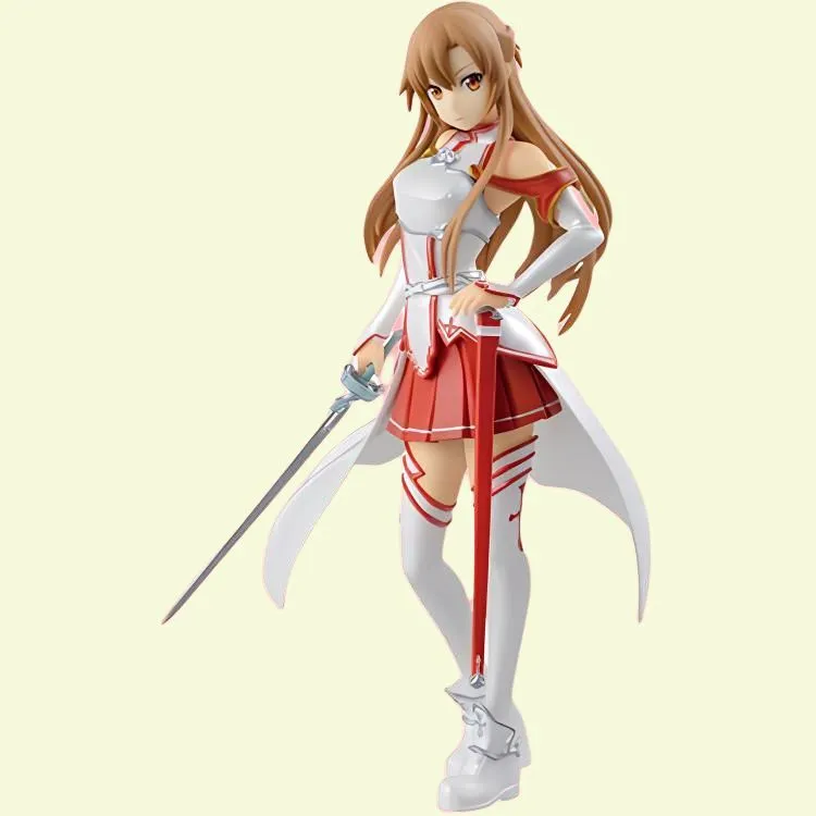 BANPRESTO Asuna/Kikuchi Asuna SQ Series Glass Factory Sword Art Online Asuna 17cm Bonus Gifts-5