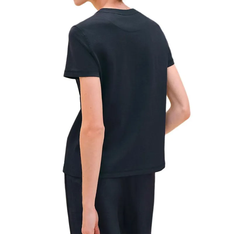 HERMES Regular T Shirt Women's Black Blue-1
