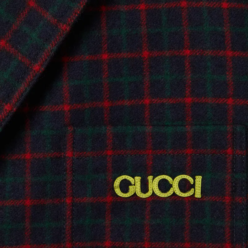 GUCCI Business Suits Coats Men's Red-7