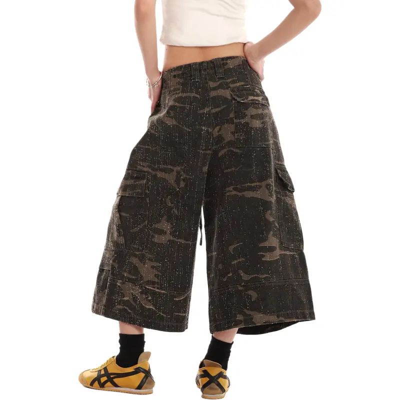 VINMUK Denim Shorts Unisex Camouflage-4