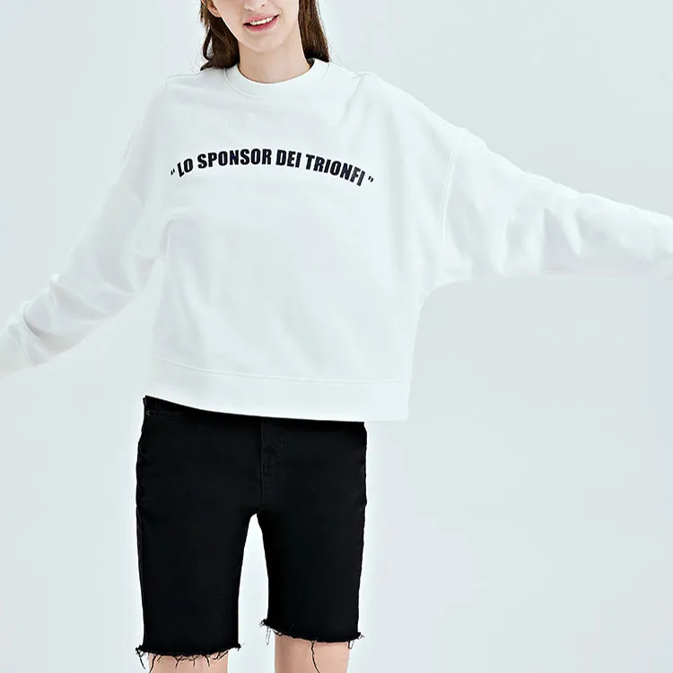 Kappa Sweatshirt Women's Korean White-4