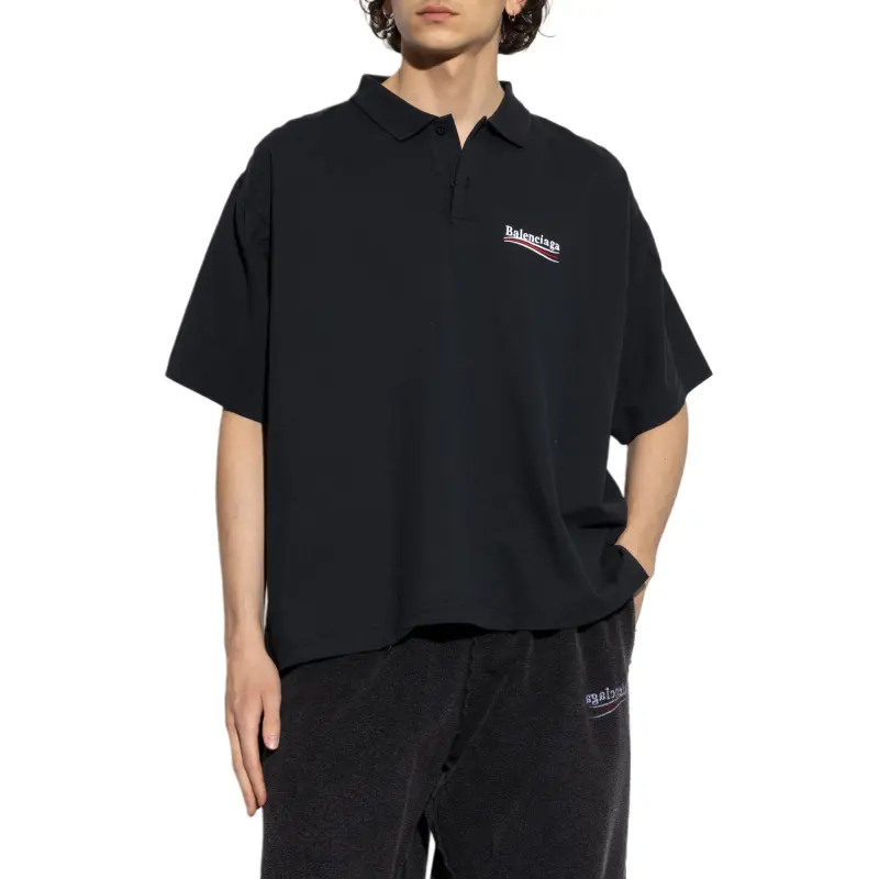 Balenciaga Polo Shirt Men's Black-2