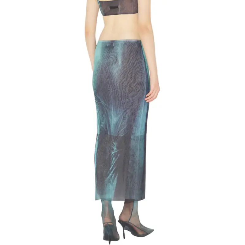 Jean Paul Gaultier Casual Long Skirts Women's Indigo-2
