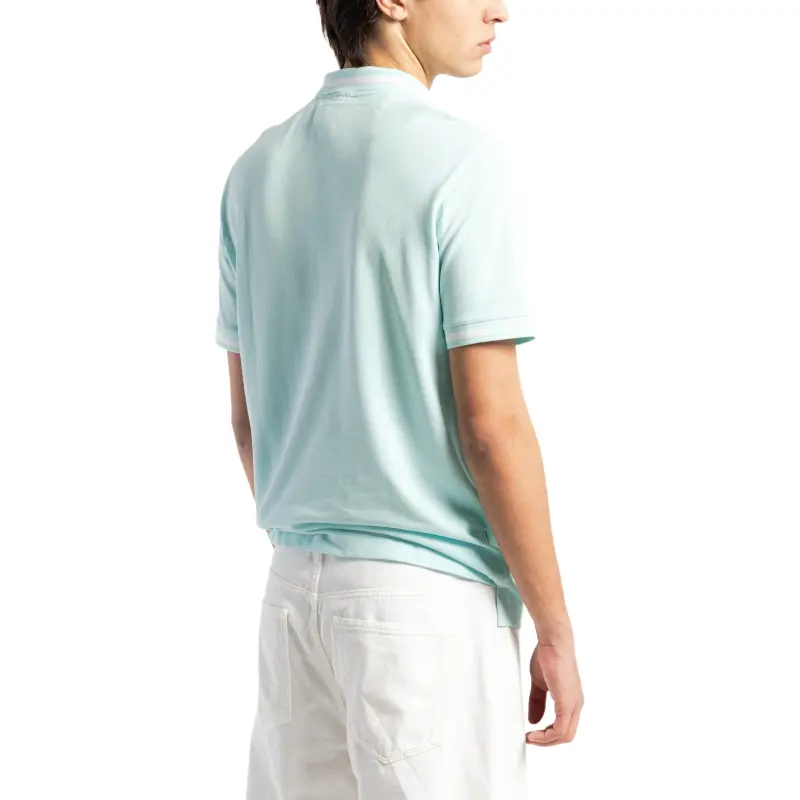 ARMANI EXCHANGE SS24 Polo Shirt Men's Light Blue-Green-3