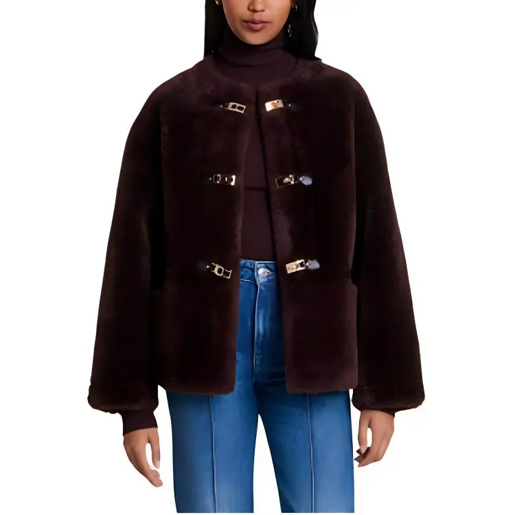 Maje Faux fur Coat-4