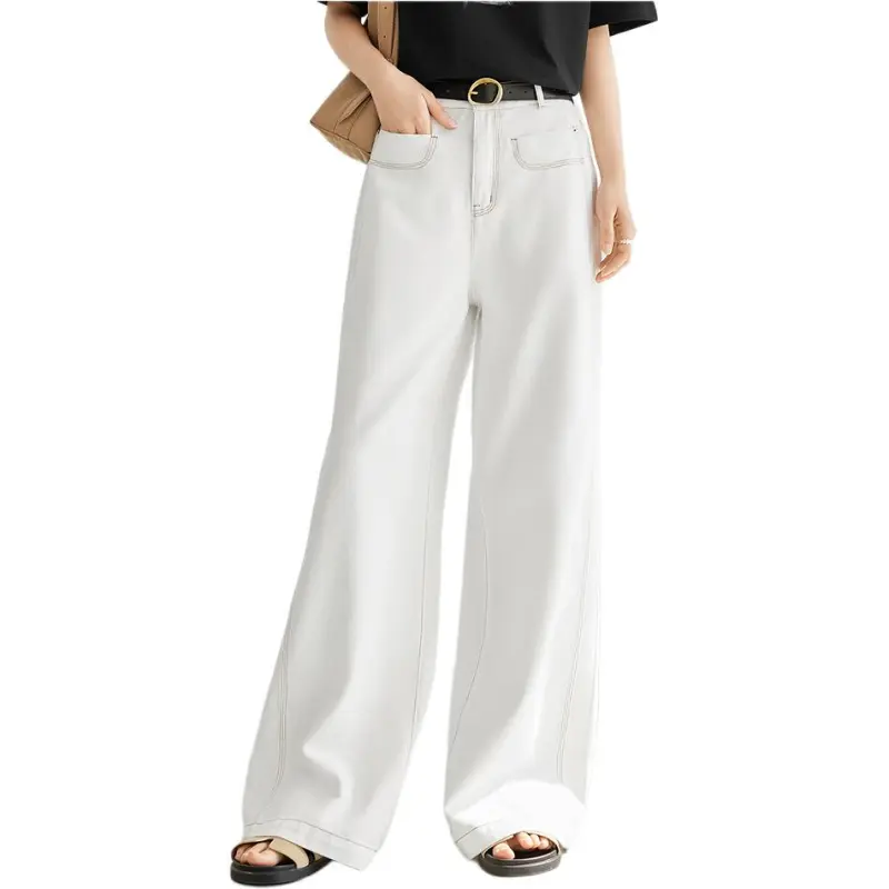 DIALOGUE Jeans Women's White Denim-4