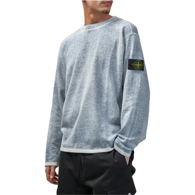STONE ISLAND Logo Patch Crewneck Jumper-3