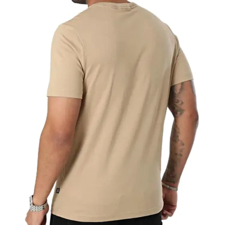 PUMA T Shirts Men Beige-4