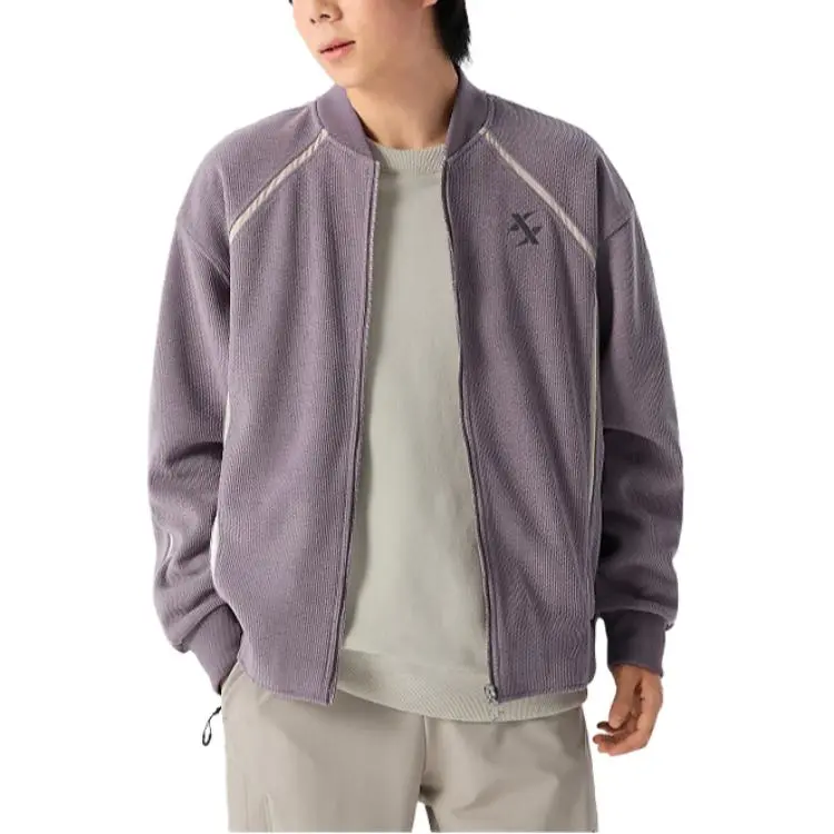 XTEP Sports Life Collection Knitwear Men's Rhino Purple-1