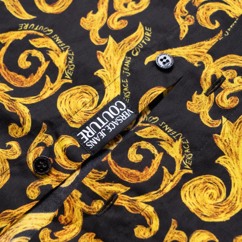 VERSACE JEANS COUTURE Baroque Printed Buttoned Shirt-7