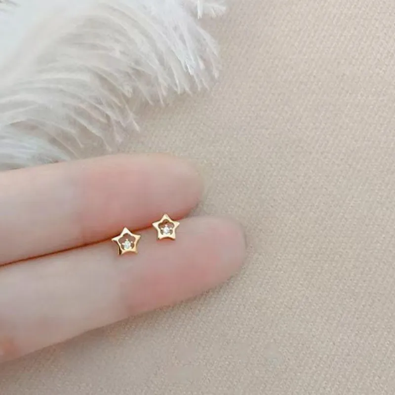 Universe Search S925 Silver Stud Earrings Women's-4
