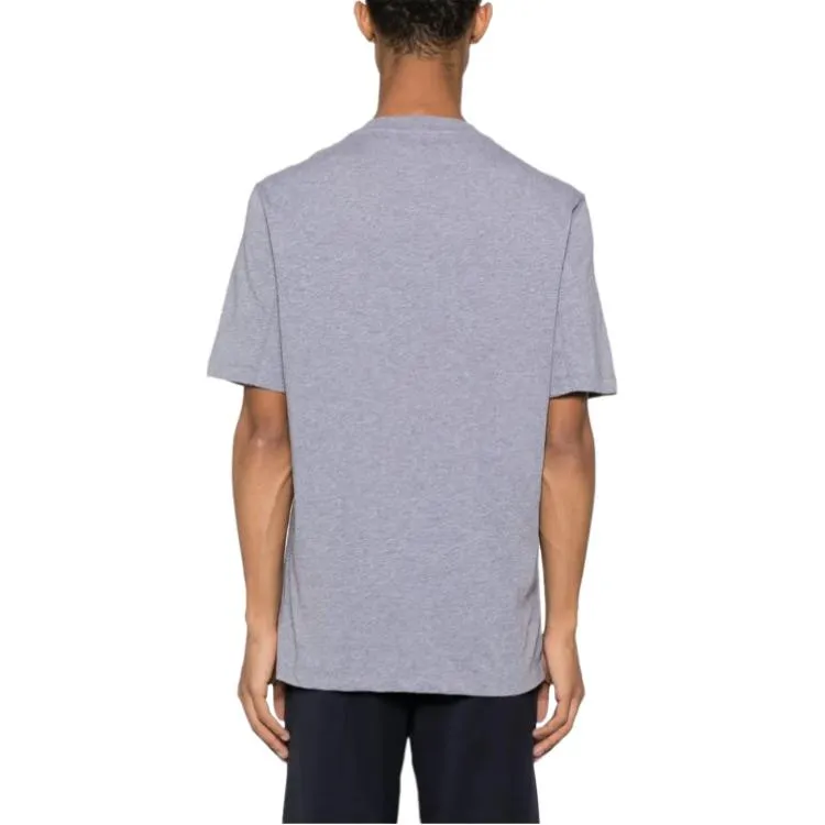 Brunello Cucinelli Mélange effect Cotton blend T shirt-2