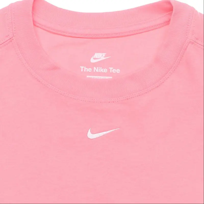 Nike Sportswear Essentials Series Drop Shoulder Sleeve T Shirt Women's Coral Chalk-5