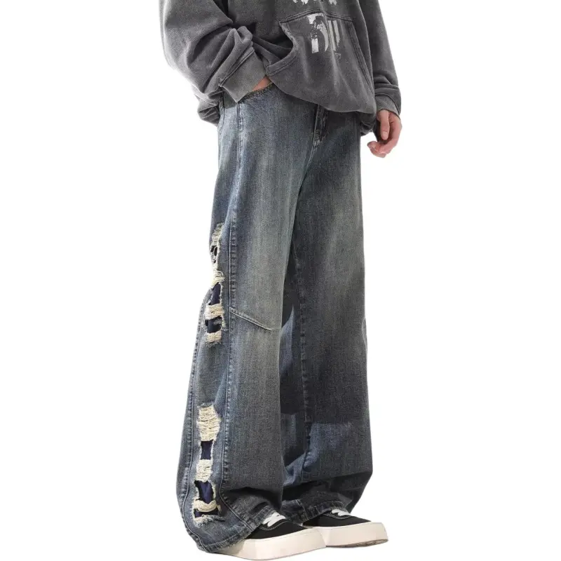 VIPGOOSE Jeans Unisex Blue-1