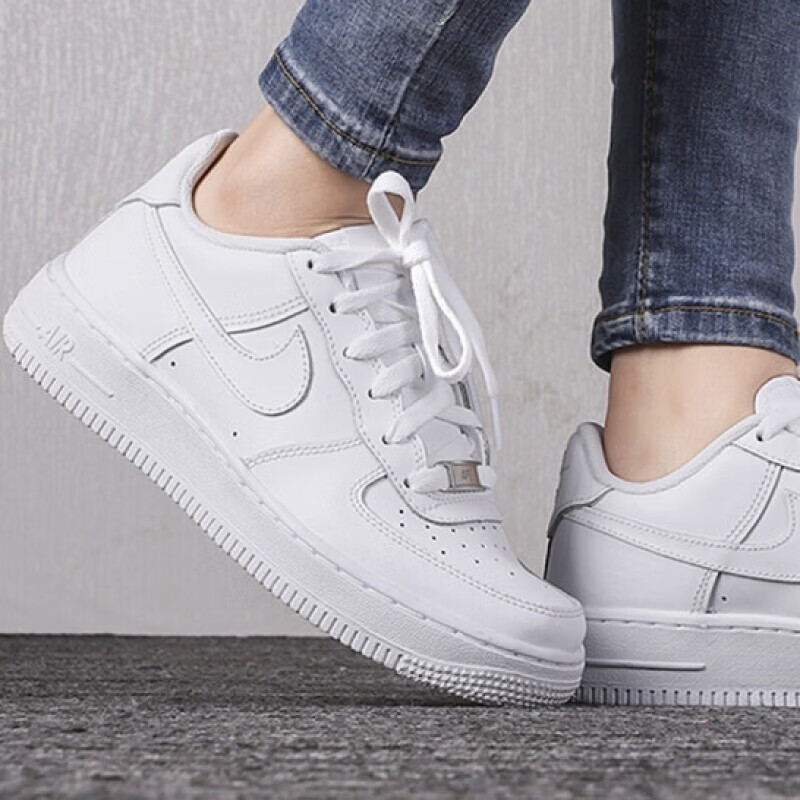 Nike Air Force 1 Low Kids Shoe 4Y White