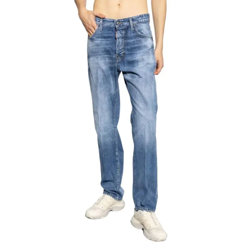 DSQUARED 2 Washed Straight Leg Jeans-2