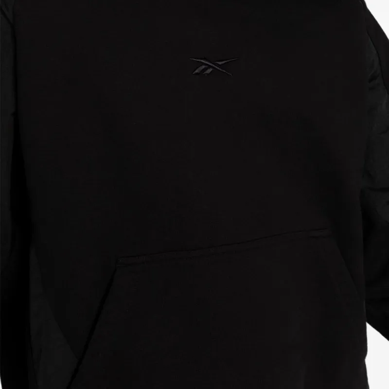 Reebok Woven Panelled Hoodie Sweatshirt Unisex Black-6