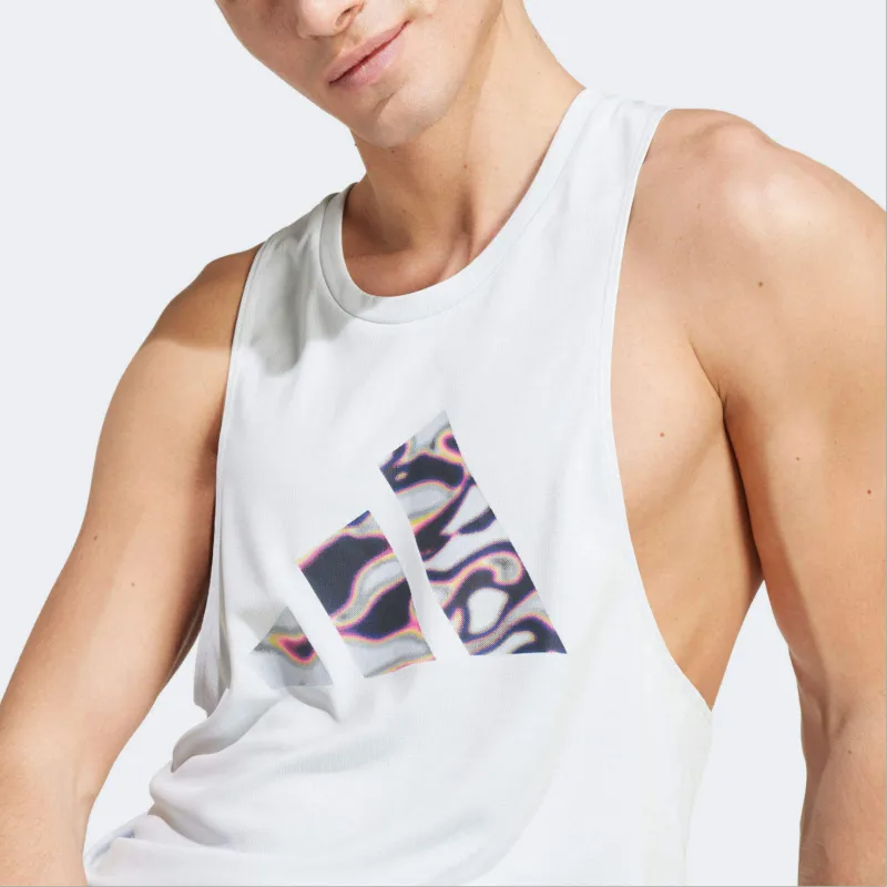 Adidas Sport Performance DAME 5 Tank Tops Men's White-3