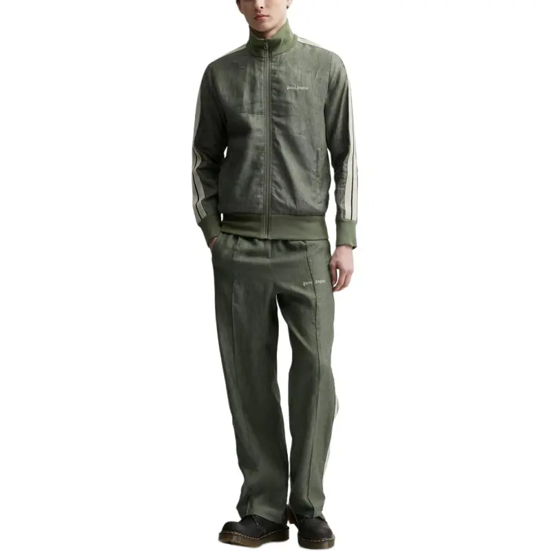 PALM ANGELS Logo Embroidered Zipped Track Jacket-2