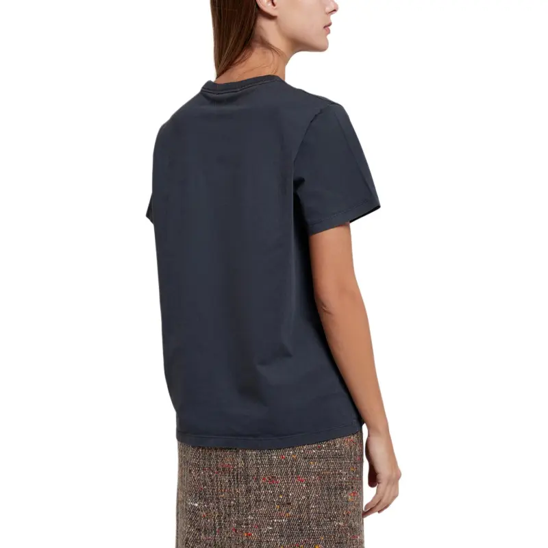 GANNI Basic Cotton Jersey Tee 'Phantom'-1