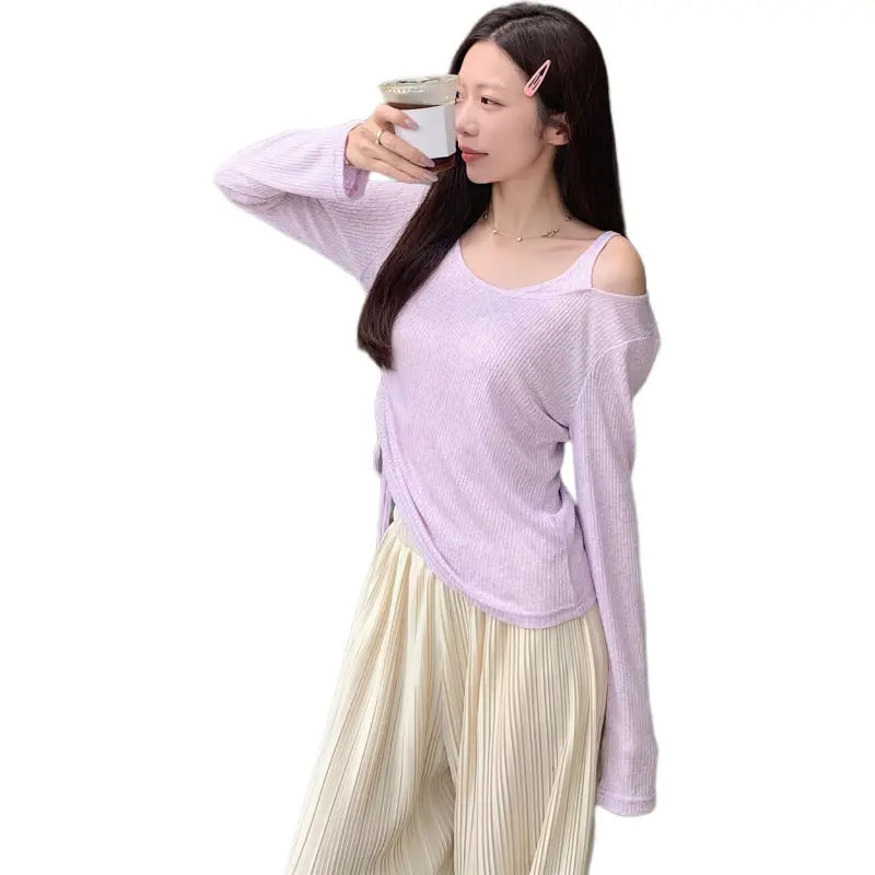 Mu Xiao Xin T Shirts Women's Purple-2