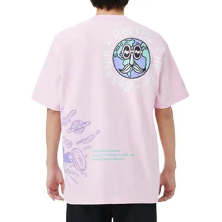 LiNing x Steven Harrington Li Ning X Steven Harrington T Shirt Unisex Pink-3