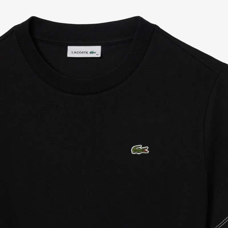 LACOSTE Short Sleeved Dresses Women's Black-4