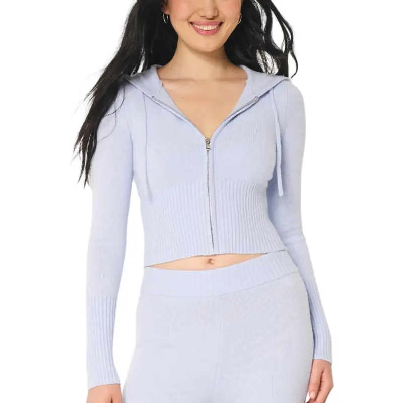 Hollister Sweater Women's Gray Blue-2