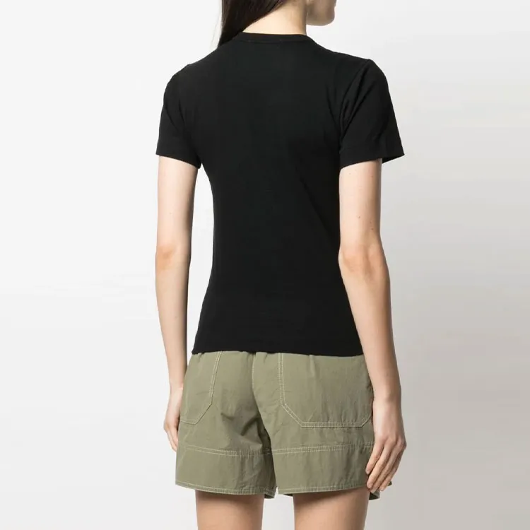 CDG Play T Shirts Women's Black-3