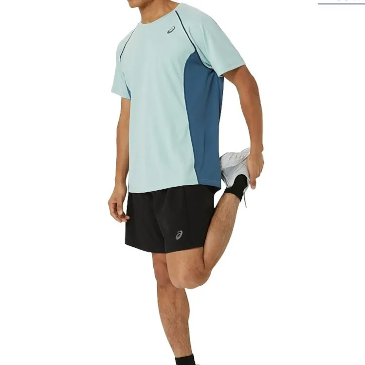 Asics T Shirts Men Green/Blue-4