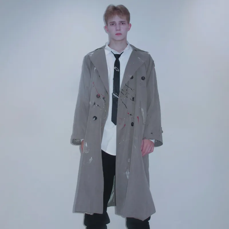 Non Allergic Trench Coat Unisex Khaki-2