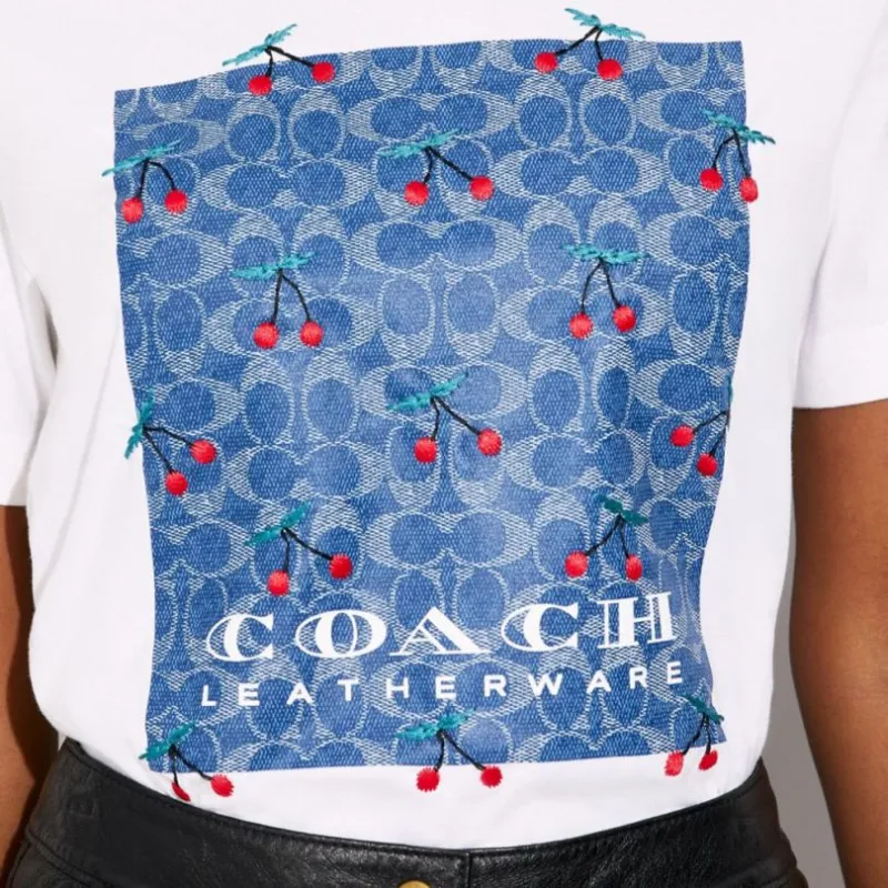 COACH T Shirts Women's White-2
