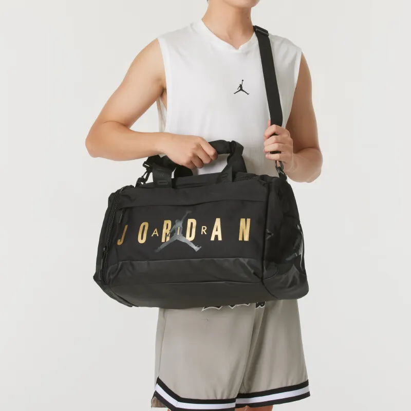 Jordan Polyester One Shoulder Crossbody Travel Bag Regular Unisex Black-4