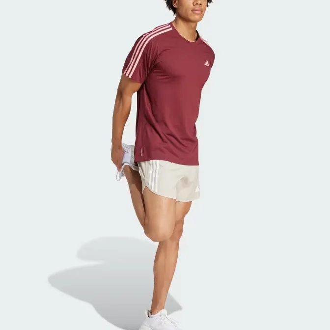 Adidas Free Shipping With AdiClub Own The Run 3 Stripes Tee-3