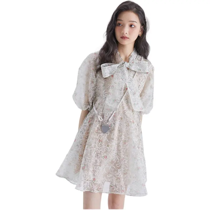 DEAR DEER PUFF Short Sleeved Dresses Women's Dress-6