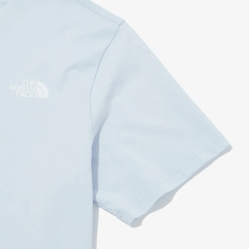 THE NORTH FACE BASIC COTTON T Shirt Unisex Light Blue-2