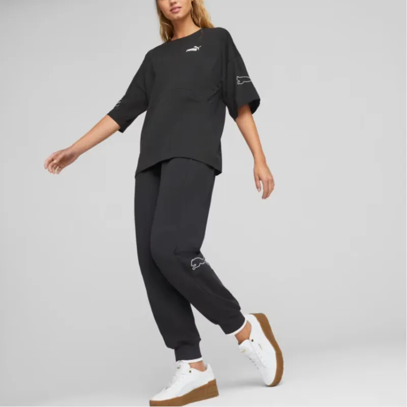 PUMA T Shirts Women's Black-4