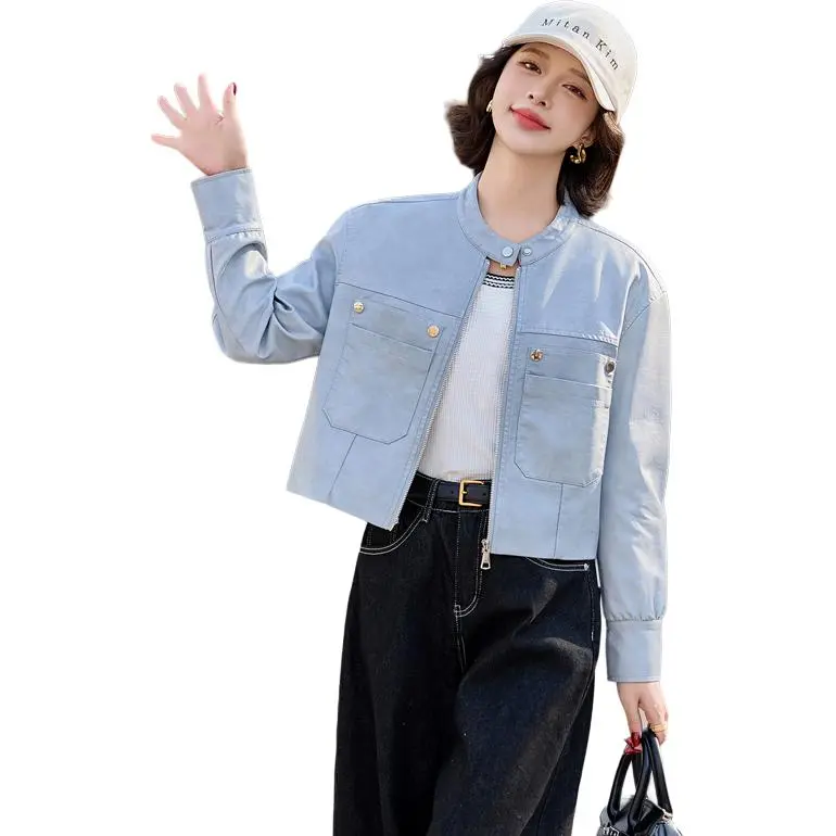 Yi Mengyuan Leather Jackets Coats Women's-4