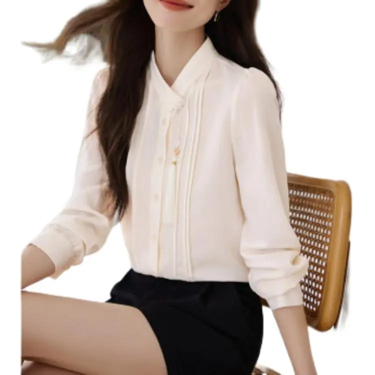 Mo Han Yi Mei Shirt Women's Ecru-1