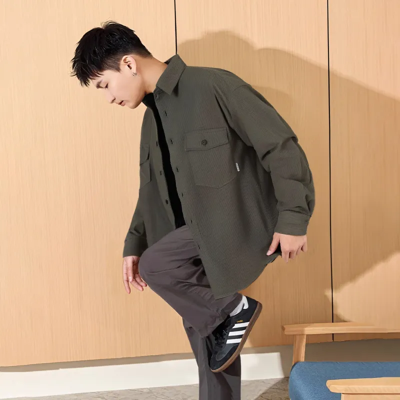 Tonlion Shirts Men Army Green-2