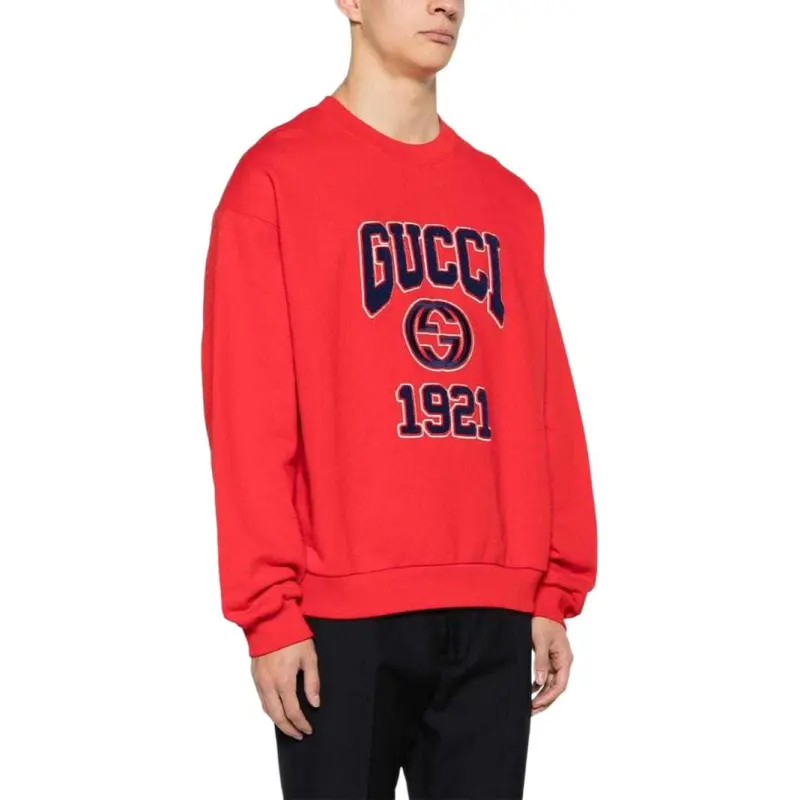 GUCCI Interlocking-G Cotton Sweatshirt-3