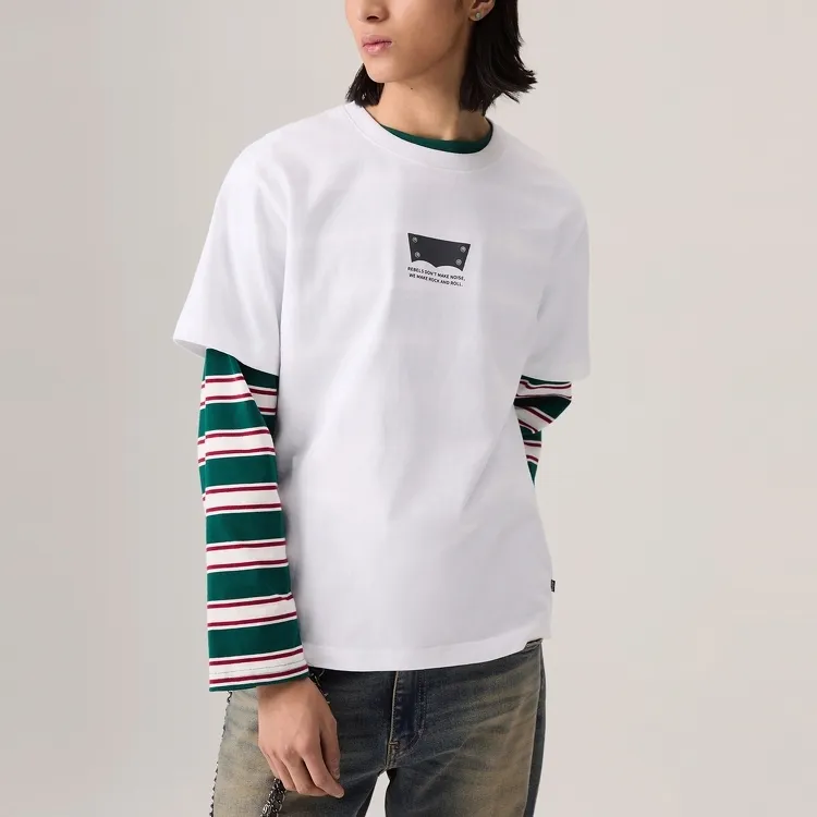 Levis T Shirts Men White-3