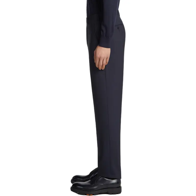 Zegna SS24 Suit Trouser Men's Marine Blue-6