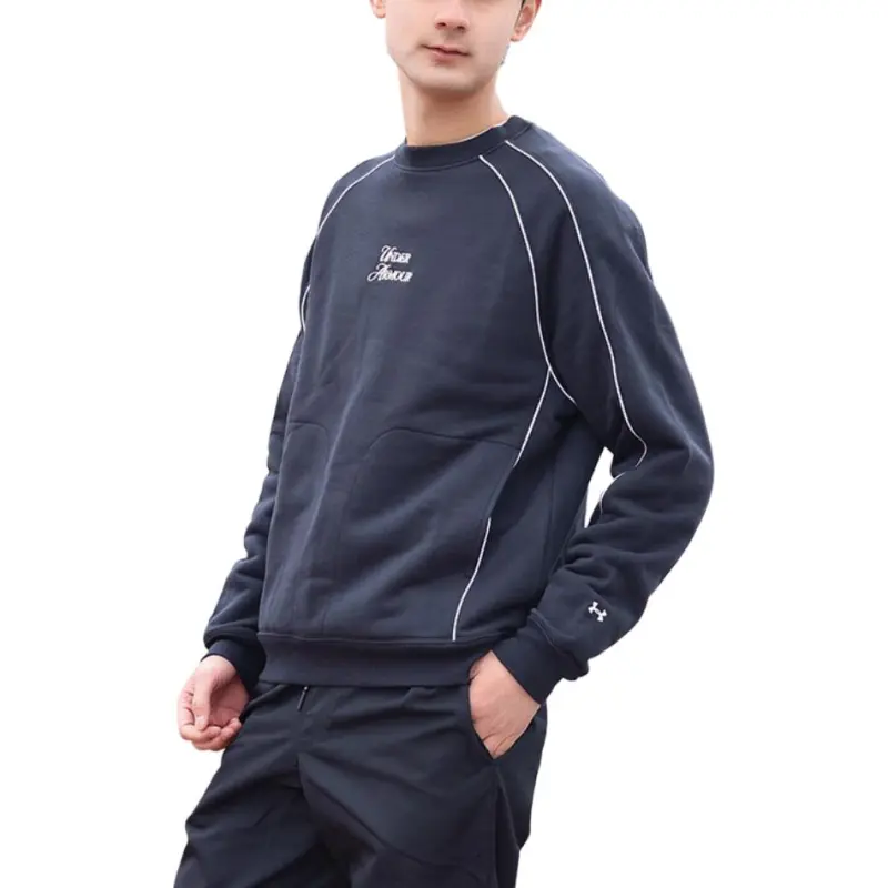 Under Armour Sports Club Sweatshirt Men's Black-4