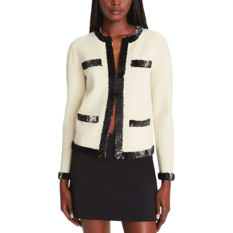 TORY BURCH Sequin Embellished Cardigan-3