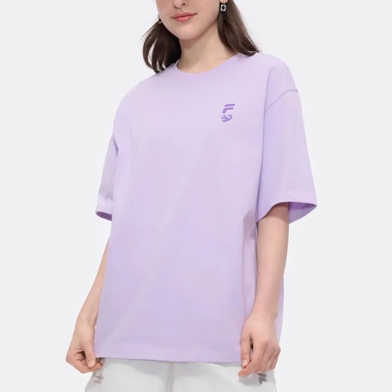 FILA FUSION FOB Series T Shirt Unisex Dream Light Purple-2