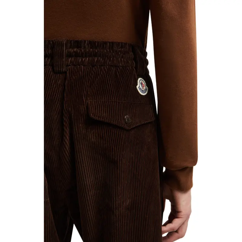 Moncler Casual Pants Men's Brown-5
